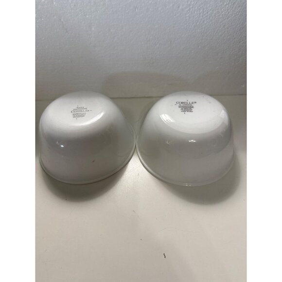 Corelle By Corning Set of 2 White 5 Inch Berry Bowls - Picture 2 of 6